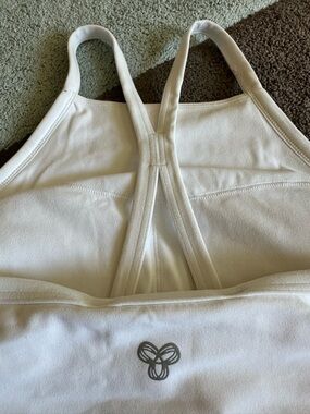 TNA TnAction White Tank with Sports Bra size S